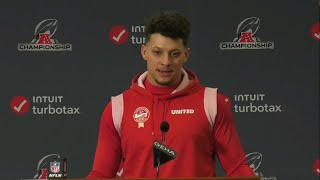 Patrick Mahomes discusses the Baltimore Ravens ahead of AFC Championship Game [upl. by Richie]