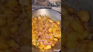 ❗fryed masala chicken ‼️🥵youtubeshorts food cooking chicken [upl. by Neitsirk]