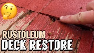 Deck Restoration  Rustoleum 10x  Before amp After [upl. by Llerdna]