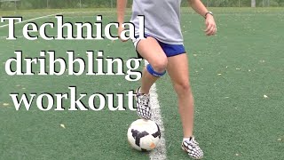 Technical soccer dribbling workout [upl. by Dorcy]