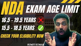 NDA Exam Age Limit का झोल😢 Check Your Eligibility😳 NDA 2 2022 Eligibility Criteria 😱Learn With Sumit [upl. by Dyana156]