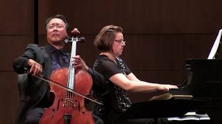 YoYo Ma cello and Kathryn Stott piano at the Moss Arts Center [upl. by Anett]