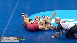 141lbs Jesse Mendez Ohio State vs Brock Hardy Nebraska [upl. by Vogele]