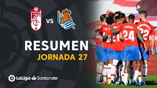 Resumen de Granada CF vs Real Sociedad 10 [upl. by Lorette]