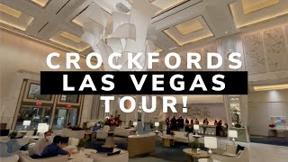 Crockfords Las Vegas at Resorts World Full Tour  Is It Worth The Hype [upl. by Eilhsa]