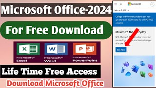 How To Download Microsoft Office 2021 For Free  Ms Word Download Free  Word Excel PowerPoint [upl. by Moise]