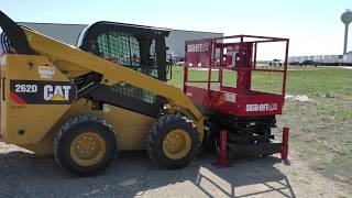 SkidLift Enabling Auxiliary Hydraulics on a CAT 262D Skidsteer [upl. by Kaycee]