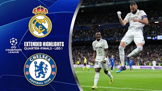 Real Madrid vs Chelsea Extended Highlights  UCL QuarterFinals  Leg 1  CBS Sports Golazo [upl. by Weissberg]