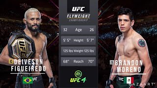 DEIVESON FIGUEIREDO VS BRANDON MORENO 2 FULL FIGHT UFC 263 [upl. by Ehcropal397]