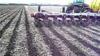 Spring strip till with Dawn pluribus and Montag mfg dry fertilizer [upl. by Alister]