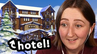 i built a giant hotel in the sims 4 [upl. by Lakin261]