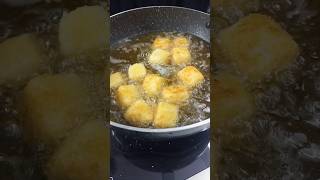 Fried Milk Asmr satisfying shorts easyrecipe [upl. by Llevel]