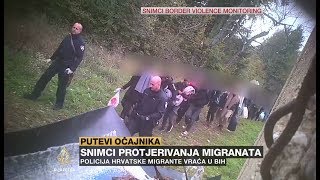 Snimci protjerivanja migranata iz Hrvatske u BiH [upl. by Ybok]