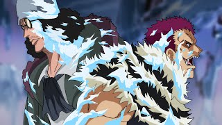 Katakuri discovers that Aokiji has frozen his sister Pudding in One Piece [upl. by Odrude]