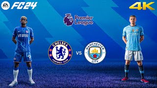 FC 24  Chelsea vs Manchester City Ft Osimhen Joao Felix  Premier League 2425 Full Match  4K [upl. by Esinehc]