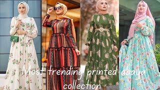 New Stylish Printed Abaya Designs 2024  printed burqa design [upl. by Laurens]