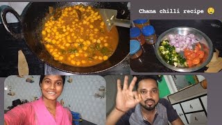 chana chilli recipe 🤤 restaurant style crunchy chana chilli recipe [upl. by Fatimah621]