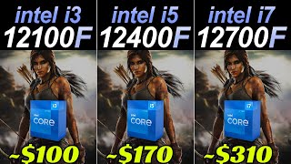 i312100F vs i512400F vs i712700F  RTX 3080 and RTX 3060  How Much Performance Difference [upl. by Ecertak774]