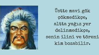 Kül Tigin Yazıtı Göktürkçe amp Türkçe Çevirisi  Kuzey Yüzü [upl. by Atiragram]