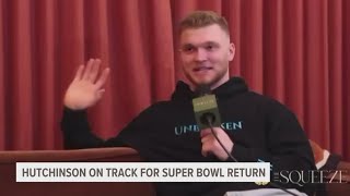 Aidan Hutchinson says he will be back for possible Lions Super Bowl appearance [upl. by Ettennaj]