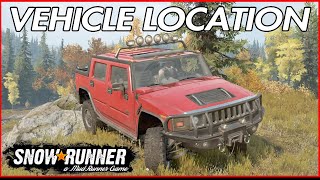 Snowrunner Vehicle Locations PS4 Hummer H2 Snowrunner Alaska Map [upl. by Alliuqa]