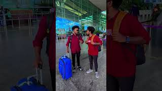 Airport me train 😂😂😂comedy funny shorts [upl. by Cy518]