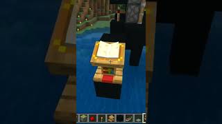 BOOKSHELF DOOR TUTORIAL MINECRAFTSHORTS [upl. by Ojoj]