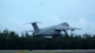 USAFGalaxy C5takeoff from SJU [upl. by Tupler890]