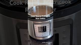 How to cook Rice in Nutricook Rice Cooker shortvideo ricecookerrecipe [upl. by Llahsram]