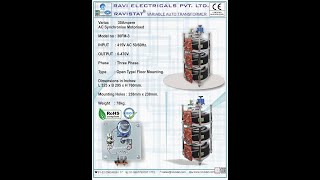 Variac 30Ampere  Model no 30FM3 Variable Auto Transformer  Dimer  Regulator [upl. by Kirstin]