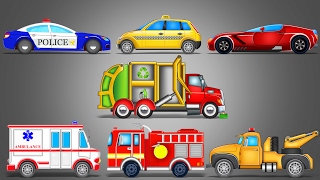 Street Vehicles  LearnIng Vehicles  Car Cartoon  Video For Kids [upl. by Ynatil]