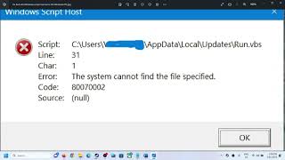 Fix Runvbs Windows script host error On Windows PC [upl. by Htinek962]