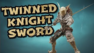 Elden Ring Twinned Knight Sword Weapon Showcase Ep130 [upl. by Esilehc]