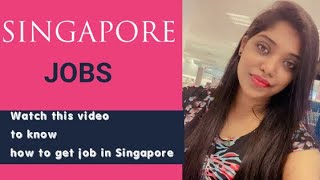 How to get job in Singapore from India in TAMIL  Gayathri Nagaraj  Thoughts Of Life [upl. by Nnadroj]