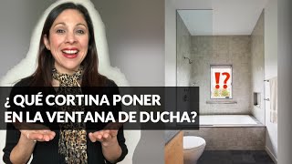 🚿 Cortinas de Baño de Tela  Ventana dentro de la Ducha  Ideas de Decoración en Ventanas [upl. by Ardnossac36]