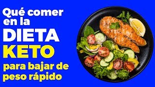 Qué comer en la dieta keto o dieta cetogénica para bajar de peso rápido [upl. by Menashem339]