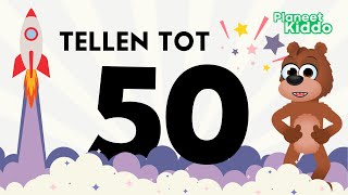 Leren Tellen Van 1 Tot 50 • Cijfers Leren • Leerzame Kinderfilmpjes • Number 1 to 50 in Dutch [upl. by Dlanor68]