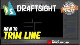 Draftsight How To Trim Line [upl. by Lampert]