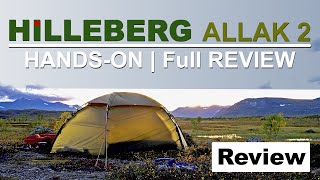 HILLEBERG ALLAK Review  Four season tent 2 person free standing tent [upl. by Ainotal]