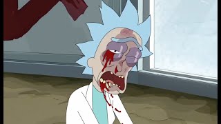 Rick gets killed by Bigfoot  Rick and Morty S7E9 [upl. by Dauf]