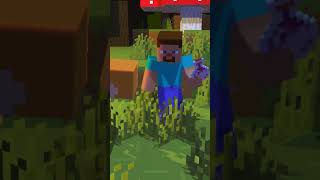 Steve Turns into Herobrine 🤯😨shorts  Minecraft Animation [upl. by Rayshell]