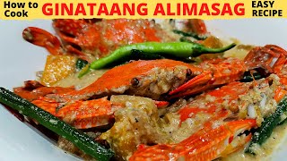 GINATAANG ALIMASAG na may Kalabasa at Sitaw  Filipino Recipe  CRABS in Coconut Milk [upl. by Phare336]