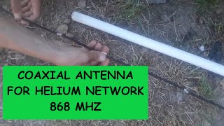 Coaxial home made 868Mhz antenna for HELIUM NETWORK PROJECT [upl. by Bish]