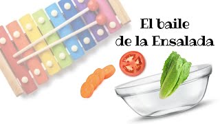 🥕🥬Canción para ESTIMULAR EL LENGUAJE El baile de la ensalada 🥬🥕 [upl. by Sabsay319]