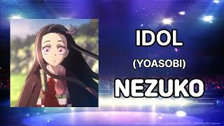 YOASOBI IDOL  Nezuko KamadoAkari Kito AI coverJPN [upl. by Iredale]