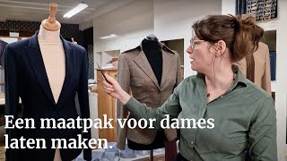 Een maatpak voor dames laten maken [upl. by Nawud]