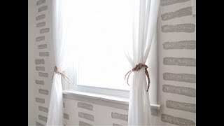 DIY Rope Curtain Tie Backs [upl. by Ennahteb]