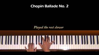 Chopin Ballade No 2 Piano Tutorial Part 1 old [upl. by Debra]