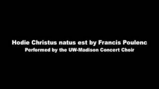 Hodie Christus natus est by Francis Poulenc [upl. by Auberta]