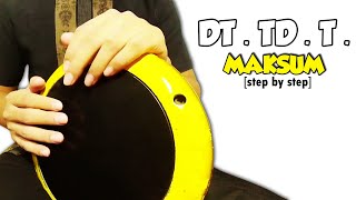 MAKSUM  DARBUKA RHYTHM Step by Step [upl. by Silma843]